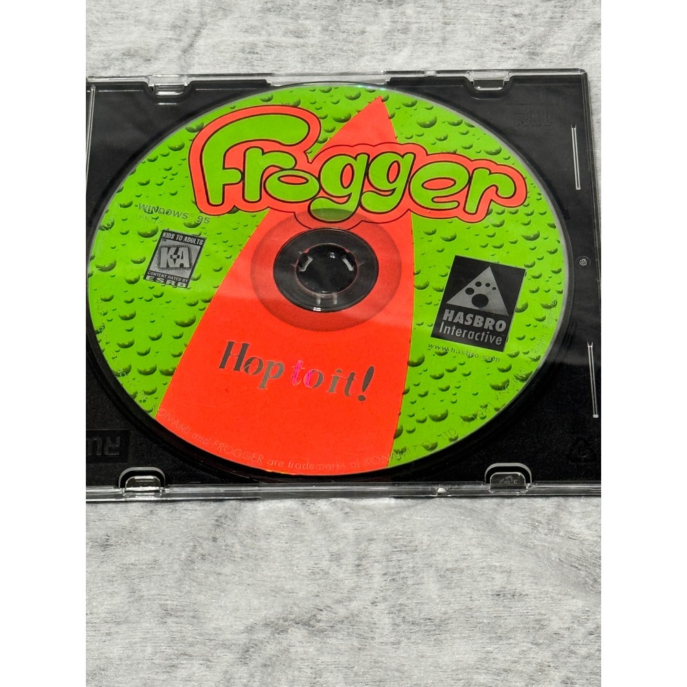 Frogger PC Game Hasbro‎ Interactive Windows 95 CD-ROM Vintage 1997 Arcade Top XL